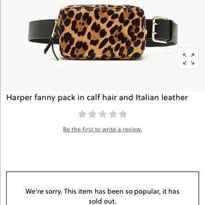 J Crew Mohair Fanny Pack/Belt